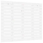 Wall Bed Frame Headboard Head White 141x3x91.5cm Solid Wood Pine