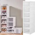 Stackable Foldable Shoe Rack 1/3/6 Layers Sneaker Organizers Home Organizers