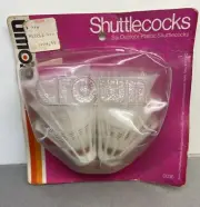 Vintage Crown Recreation Outdoor Badminton Shuttlecocks In Package USA