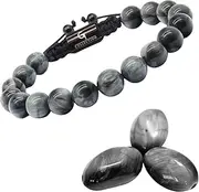 [GT collection] Men's Beaded Bracelet - Wearer with Name, Fame, Fortune, And Money – 100% Natural Wrapped - Gemstones Beaded Bracelet for Men’s Bracelet