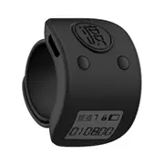 Unbrand Mini Digital Lcd Electronic Finger Ring Hand Tally Counter 6 Digit Rechargeable Counters Clicker-black