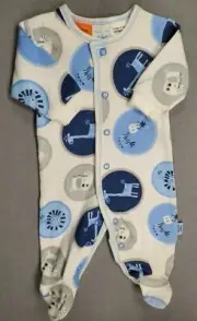 Baby Boy Clothes New Pumpkin Patch Preemie Giraffe Elephant Footed Outfit