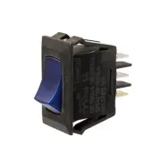 Sigma Switches Rocker Switch with Blue Light for RVs, Black