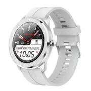 Smart Watch Men Sports Tracker Full Touch Screen Health Care Heart RateTiming Measurement IP68 Waterproof Smart Watch - sliver