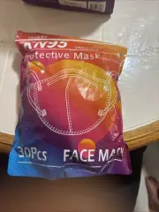 Rasav KN95 Face Masks, 30 Pack Comfortable 5 Layer Cup Dust Safety Mask