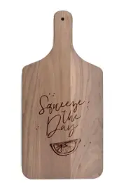 Creative Products Squeeze the Day 8 x 17 Walnut Paddle Cutting Board