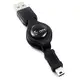 經濟型 USB A - Mini USB 5pin 數據線 適合MP3, 數碼相機,MOTO V3手機 2并線 相容1.1版 USB伸縮線 0.8公尺