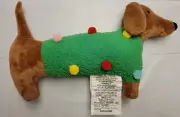 Target Wondershop Shaped Dog w/ Christmas Sweater Novelty Throw Pillow Viral New