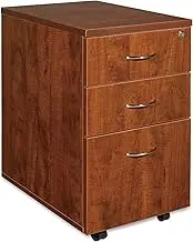 Lorell Mobile Pedestal, Box/Box/File, 16 by 22 by 28-1/4-Inch, Cherry