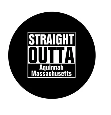 Straight Outta Aquinnah Massachusetts 2.25” Pinback Button Pin Badge