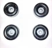 4 Large Black Rubber Feet Bumper for Speakers,Monitors,Cases & Amps