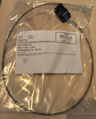 Thor RV Lance Sofa Recliner Cable For Footrest Snap In With Spring LEG 11553100