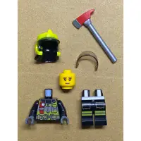 在飛比找蝦皮購物優惠-LEGO 樂高 人偶 女 消防員 城市 City 60320
