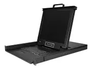 "StarTech.com 8 Port Rackmount KVM Console with 6ft Cables, Integrated KVM Switch with 17"" LCD Monitor, Fully Featured 1U LCD KVM Drawer- OSD KVM"