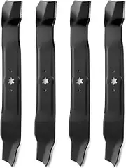 [budrash] 742-0616A Mower Blades for Cub-Cadet 42 Inch Mower, 942-04308 Mulching Blades for Craftsman/Troy Bilt/MTD 42" Riding Lawn Mower, Replace for 942-0616, 942-0616-X, 942-04126-X, 4 Pack