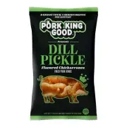 Pork King Good Dill Pickle Pork Rinds 4 Pack 1.75oz Bags Keto QVC David Favorite