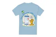 Garfield Mens Plant A Tree T-Shirt (Light Blue) - UTTV6133
