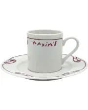 Maxim's De Paris Restaurant Cup & Saucer Demitasse Espresso Coffee