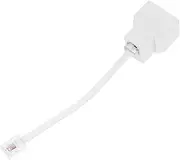 OSALADI Phone Supplies Cord Replacement Phone Cable Splitter Adapter Phone Line Splitter Wire Double Covers Phone Splitter Jack Multiple Landline Telephones for Cable Adapter Plastic White