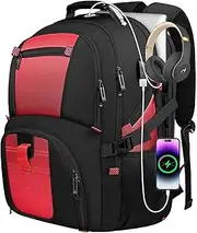 [Yamdeg] Large Travel Backpack, Extra Large Capacity 17.3 Inch Laptop Backpack For Business, Laptop Bag With USB Charging Port