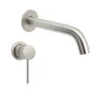 KYLINS Brushed Nickel Round Small Mixer Water Outlet Bath Tub Wall Spout Filler