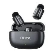 BOYA Mini Wireless Lavalier Lapel Microphone AI Intelligent Noise Cancelling Mic for iPhone Android Type-C Phone Live Br