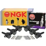 NGK 6 COP Ignition Coils & 6 Ruthenium Spark Plugs Kit For Chevy GMC Isuzu 4.2 (for: Isuzu)