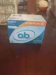 o.b. Original Non-Applicator Tampons Super Plus Absorbency One Pack 40 Tampons
