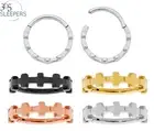 Pairs & Singles 16G Steel Criss-Cross Hinged Hoop Nose Ear Ring Sleeper Earrings