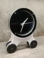 Tuxedo Gus Clock - ULAO's Whimsical Modern Black and White Retro Future Timepiec
