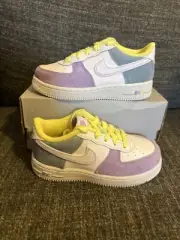 Nike Toddler's Force 1 LV8 Sneakers LV5 White/Light Zitron DQ8599-100 Size US:9c