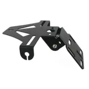 Motorcycle Tail Tidy License Plate Bracket Flip Up Fold Adjust Lamp Universal