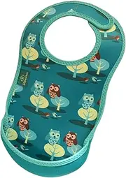 Bibetta Meal Apron, Machine Washable, Bib, Sleeveless, Baby Food, Nursery School, Meal Apron, Ultra Bib Owl R