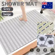 Non-Slip Bath Shower Floor Mat Square Anti Slip Bathroom Mats with Drain Holes