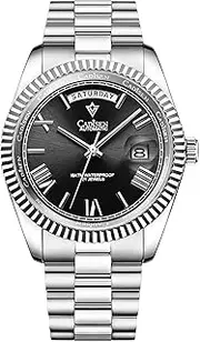 [CADISEN] Men’s Automatic Mechanical Watch Casual Watches for Men Waterproof Sapphire