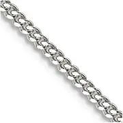 [JewelryWeb] 925 Sterling Silver 1.5mm Curb Chain Necklace 41 Centimeters Chain-Necklace for Women and Men