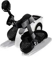 Desk Electric Elliptical Machine Trainer with Leg Protection Bracket,Under Desk Bike Pedal Exerciser,Mini Cycle Exercise Bike for Leg Pedder Portable with Display Monitor, Quiet & Compact Portable