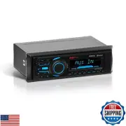 BOSS Audio Systems MR1308UABK Marine Boat Stereo – Single Din, Bluetooth, No