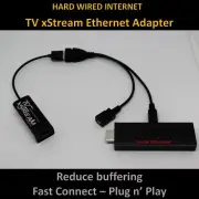 LAN Ethernet Adapter for AMAZON FIRE TV STICK, FAST CONNECT - TV xStream HLY664