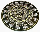 30" Black Coffee Center Marble Table Top Inlay antique Malachite Home Decor C25