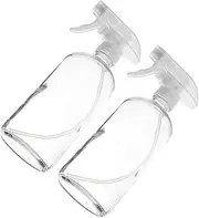 TOVINANNA 2pcs 500ml Clear Spray Bottles Reusable Fine Mist Cleaning Spray Bottles for Household Use for Water Perfume and DIY