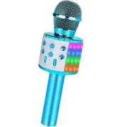 Karaoke Microphone for Kids Gifts Age3+,Hot Toys for Kids Singing Microphone,Popular Birthday Presents for Teenager,Blue