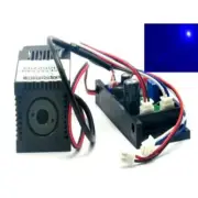 Blue 450nm 50mW Focusable Laser Dot Diode Module 12V TTL Fan Cooling