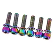 M5 x 18mm Titanium Stem Screws Bolts Set of 6 With Spacer