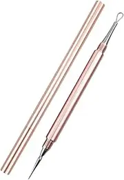 Blackhead Remover, Stainless Steel Pimple Squeezing Tool, Pore Cleaner with Lid, Pimple Remover Tool for Pimple Squeezing, Comedone Squeezer for Women Men Face Care