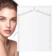 Thin Eyebrow Stencil,25X White Eyebrow Templates | Eye Brow Measuring Tool, Styling Set, Buddy Tool Kit, Positioning Stickers for Women Eye