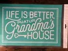 Chalk Couture Grandmas House Sign Retired Transfer Stencil New 12 x 18 C SIZE