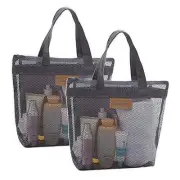 DIOMMELL 2 Pack Mesh Shower Caddy Quick Dry Tote Bag Portable Lightweight