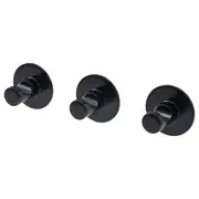 SKOGHALL hook, self-adhesive, black