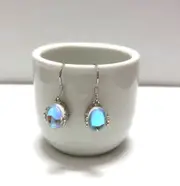 Moonstone Crystal Water Drop Dangle Hook Pierced Fashion Earrings Women�s Gift